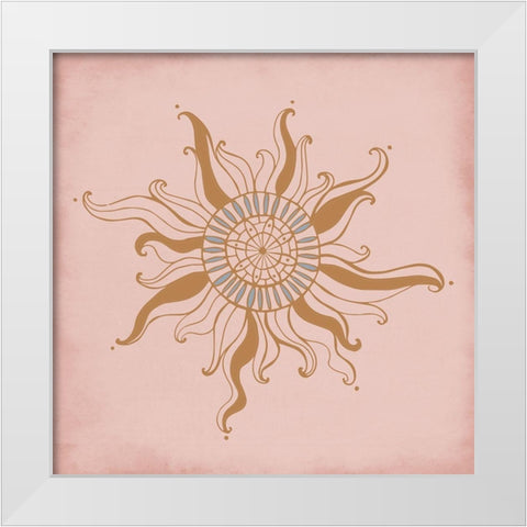 Sun and Moon 1 White Modern Wood Framed Art Print by Allen, Kimberly