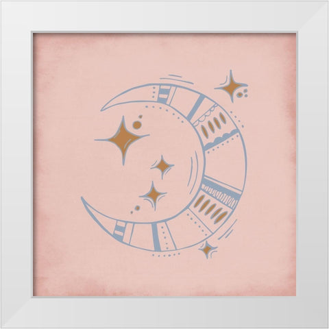 Sun and Moon 2 White Modern Wood Framed Art Print by Allen, Kimberly