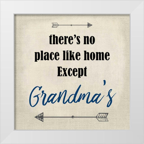 Theres no Place White Modern Wood Framed Art Print by Allen, Kimberly
