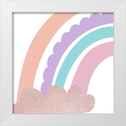 Chase Rainbows 1 White Modern Wood Framed Art Print by Allen, Kimberly