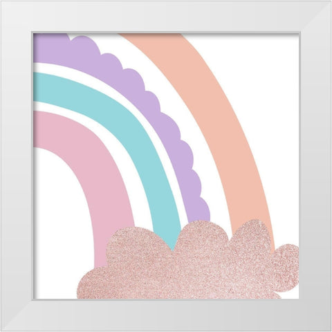 Chase Rainbows 3 White Modern Wood Framed Art Print by Allen, Kimberly