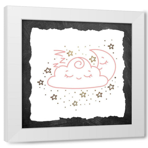 Twinkle 3 White Modern Wood Framed Art Print by Allen, Kimberly