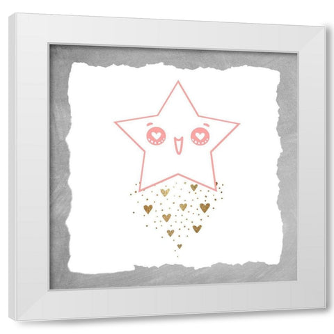 Twinkle 2 Grey White Modern Wood Framed Art Print by Allen, Kimberly