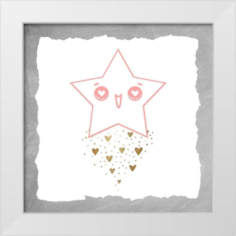 Twinkle 2 Grey White Modern Wood Framed Art Print by Allen, Kimberly
