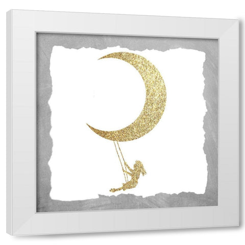 Twinkle Twinkle 5 White Modern Wood Framed Art Print by Allen, Kimberly