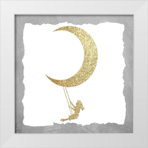 Twinkle Twinkle 5 White Modern Wood Framed Art Print by Allen, Kimberly