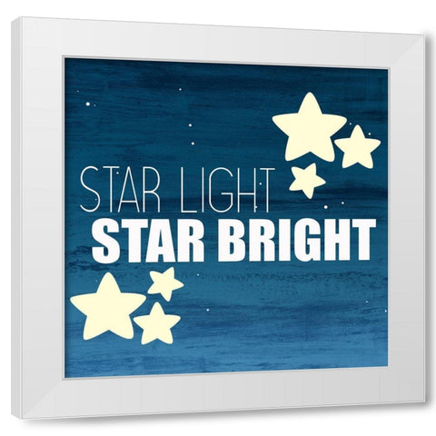 Star Light 1 White Modern Wood Framed Art Print by Allen, Kimberly