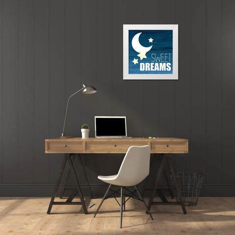 Star Light 3 White Modern Wood Framed Art Print by Allen, Kimberly
