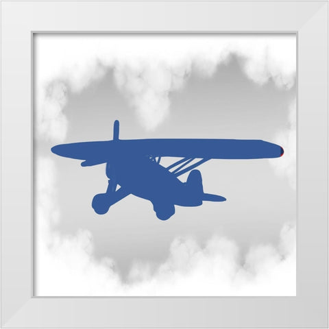 Up Up 5 White Modern Wood Framed Art Print by Allen, Kimberly