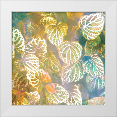 Jungle Leaves 1 White Modern Wood Framed Art Print by Allen, Kimberly