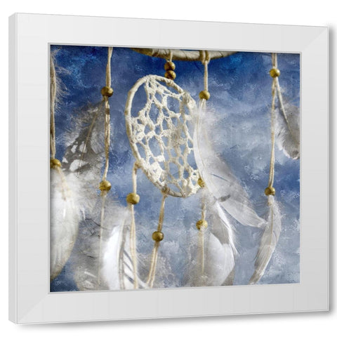 Dream Catcher White Modern Wood Framed Art Print by Allen, Kimberly