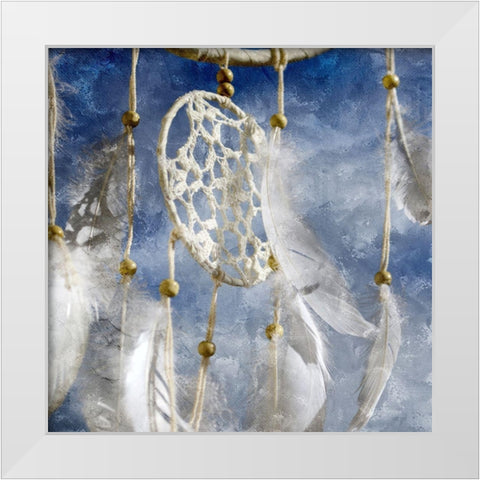 Dream Catcher White Modern Wood Framed Art Print by Allen, Kimberly