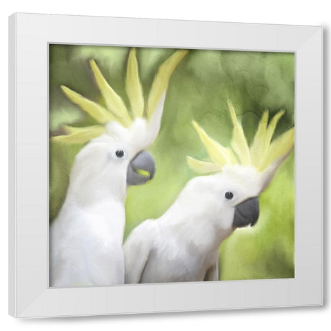Two White Modern Wood Framed Art Print by Allen, Kimberly