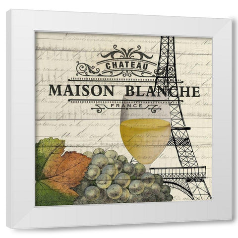 Vino 2 White Modern Wood Framed Art Print by Allen, Kimberly