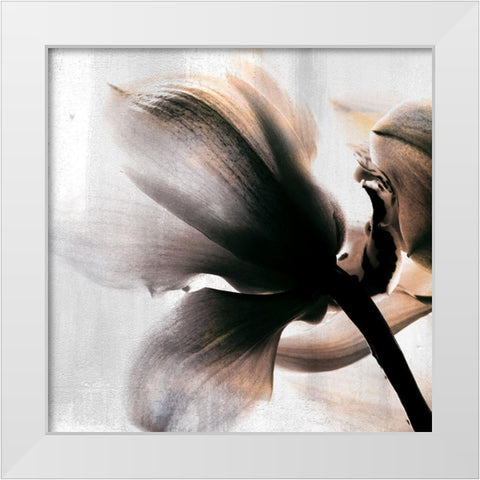 Golden Lights 3 White Modern Wood Framed Art Print by Allen, Kimberly