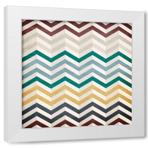 Dimensions  2 White Modern Wood Framed Art Print by Allen, Kimberly