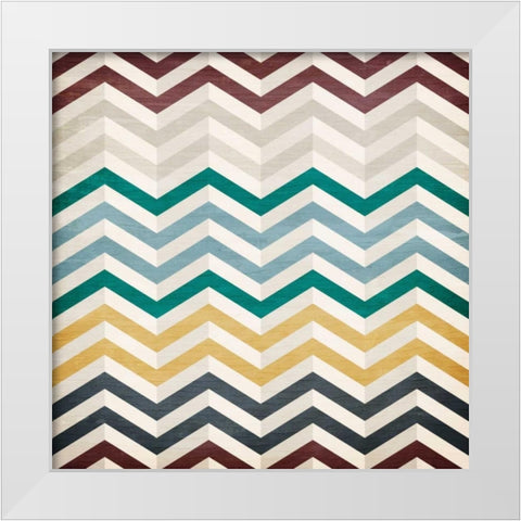 Dimensions  2 White Modern Wood Framed Art Print by Allen, Kimberly