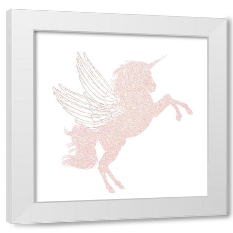 Alicorn 1 White Modern Wood Framed Art Print by Allen, Kimberly