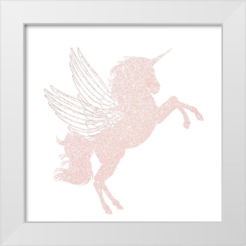 Alicorn 1 White Modern Wood Framed Art Print by Allen, Kimberly
