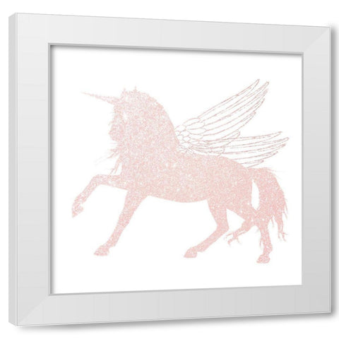 Alicorn 2 White Modern Wood Framed Art Print by Allen, Kimberly