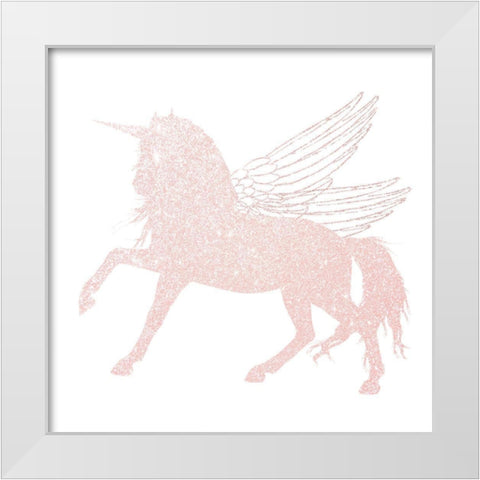 Alicorn 2 White Modern Wood Framed Art Print by Allen, Kimberly