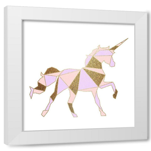 Unicorn Lines 1 White Modern Wood Framed Art Print by Allen, Kimberly