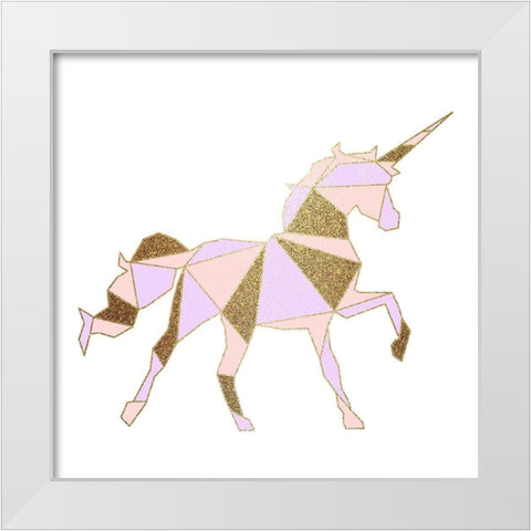 Unicorn Lines 1 White Modern Wood Framed Art Print by Allen, Kimberly