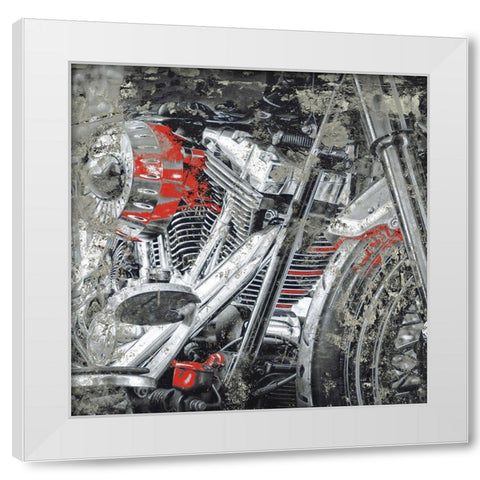 Grunge Bike 2 White Modern Wood Framed Art Print by Allen, Kimberly