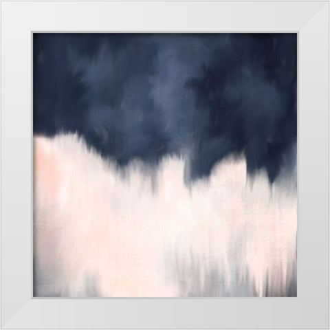 Blue Blush White Modern Wood Framed Art Print by Allen, Kimberly