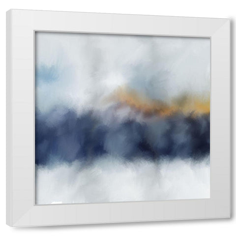 Bluescape White Modern Wood Framed Art Print by Allen, Kimberly