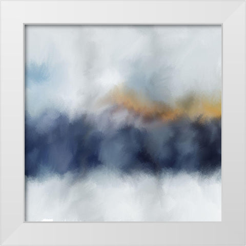 Bluescape White Modern Wood Framed Art Print by Allen, Kimberly