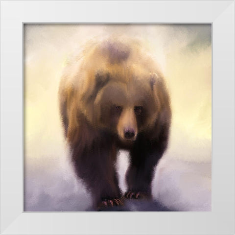 King White Modern Wood Framed Art Print by Allen, Kimberly