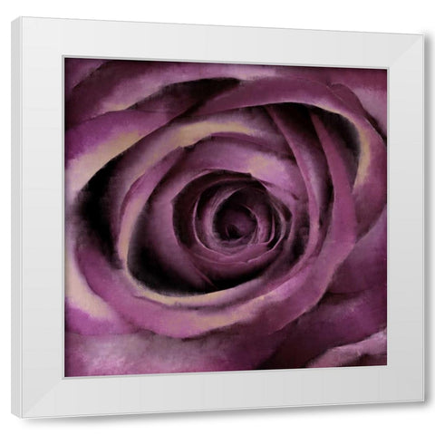 Bloom Center White Modern Wood Framed Art Print by Allen, Kimberly