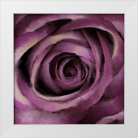 Bloom Center White Modern Wood Framed Art Print by Allen, Kimberly