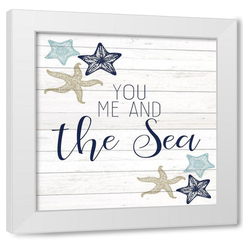 The Sea 1 White Modern Wood Framed Art Print by Allen, Kimberly