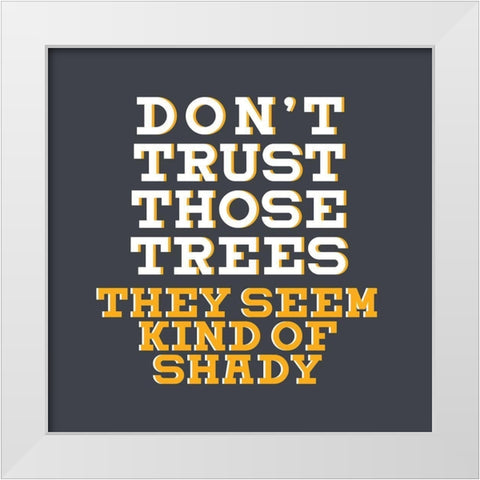 Dad Joke 1 White Modern Wood Framed Art Print by Allen, Kimberly