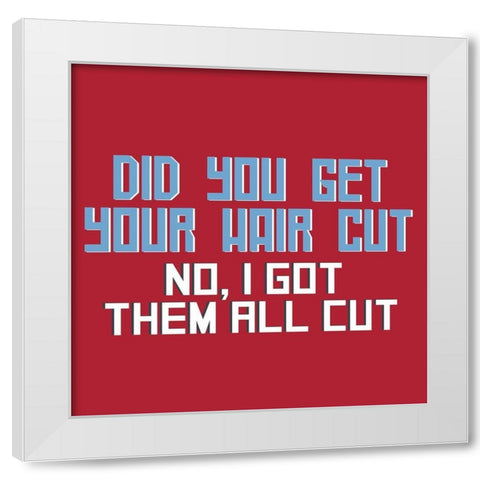 Dad Joke 4 White Modern Wood Framed Art Print by Allen, Kimberly