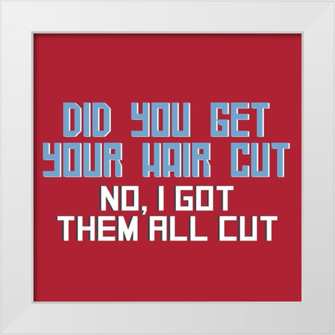 Dad Joke 4 White Modern Wood Framed Art Print by Allen, Kimberly