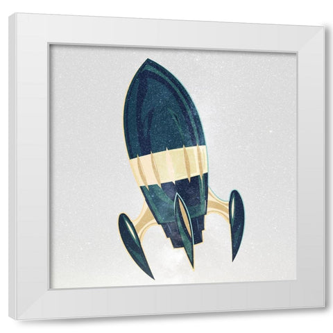 Reach 2 White Modern Wood Framed Art Print by Allen, Kimberly