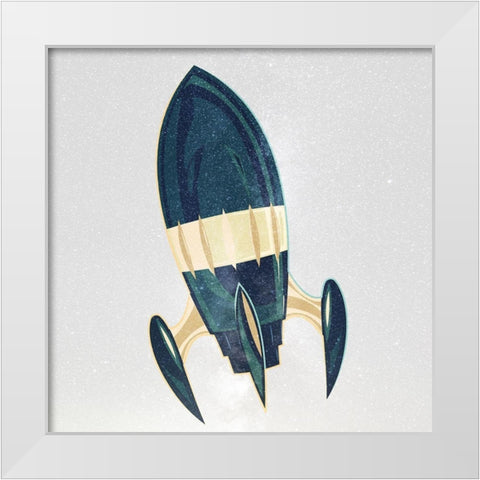 Reach 2 White Modern Wood Framed Art Print by Allen, Kimberly