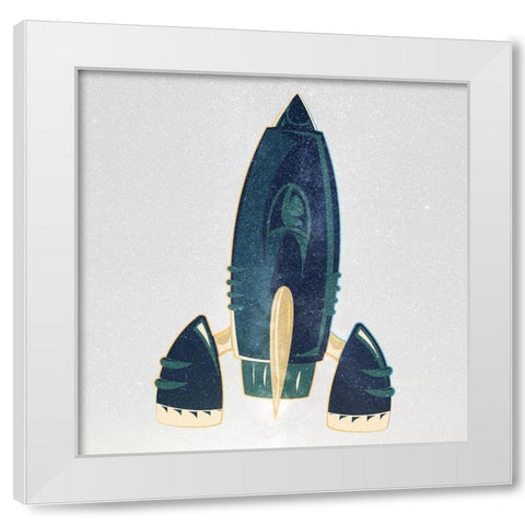 Reach 3 White Modern Wood Framed Art Print by Allen, Kimberly