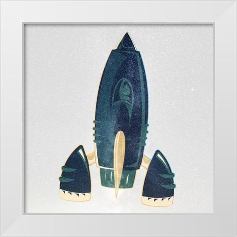 Reach 3 White Modern Wood Framed Art Print by Allen, Kimberly