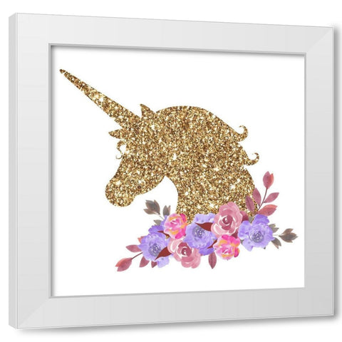 Sparkle Unicorn 2 White Modern Wood Framed Art Print by Allen, Kimberly