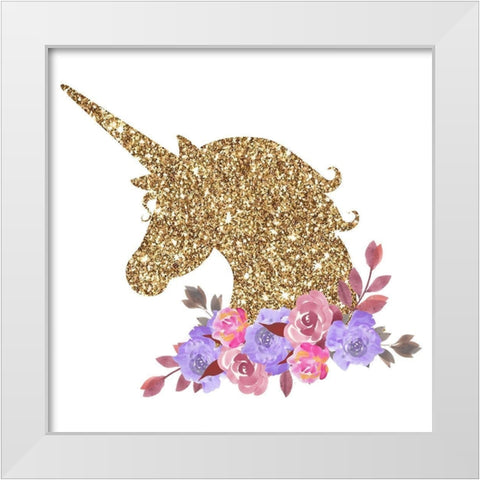 Sparkle Unicorn 2 White Modern Wood Framed Art Print by Allen, Kimberly