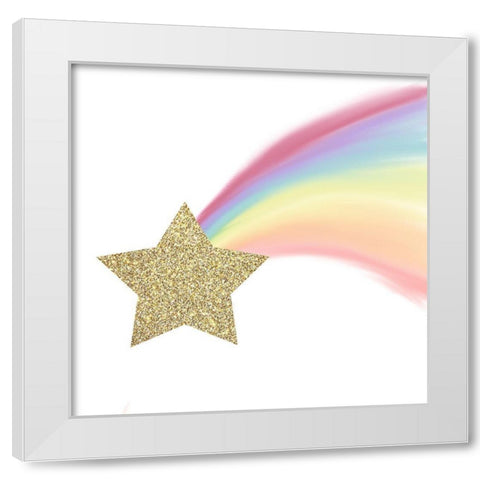 Sparkle Unicorn 3 White Modern Wood Framed Art Print by Allen, Kimberly