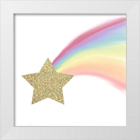 Sparkle Unicorn 3 White Modern Wood Framed Art Print by Allen, Kimberly