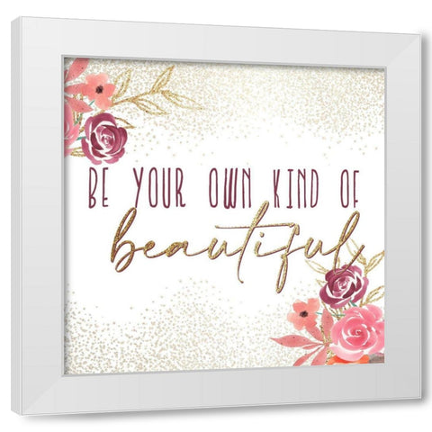 Just a Girl 4 V2 White Modern Wood Framed Art Print by Allen, Kimberly