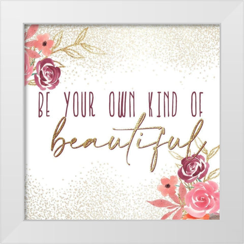 Just a Girl 4 V2 White Modern Wood Framed Art Print by Allen, Kimberly