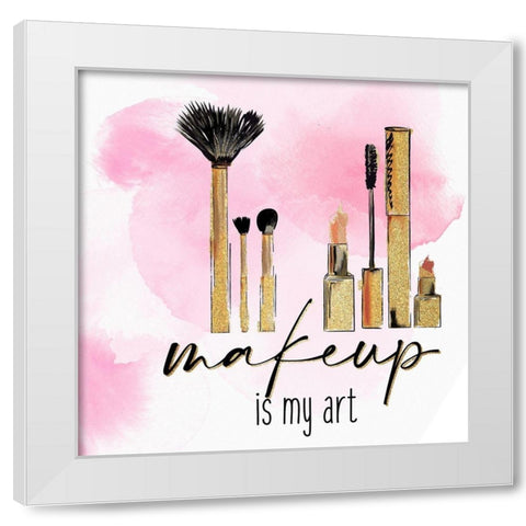 Lashes 2 White Modern Wood Framed Art Print by Allen, Kimberly