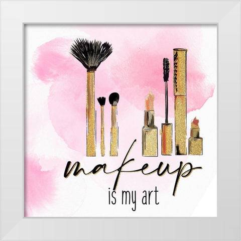 Lashes 2 White Modern Wood Framed Art Print by Allen, Kimberly